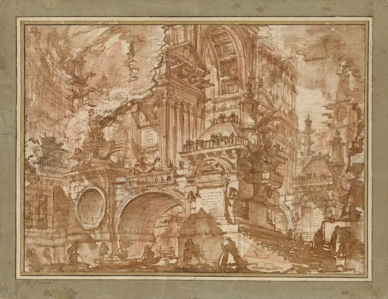 An Ancient Port av Giovanni Battista Piranesi