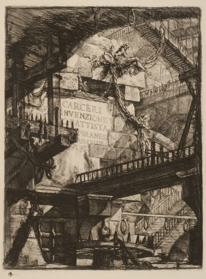 Carcere I. Portada av Giovanni Battista Piranesi