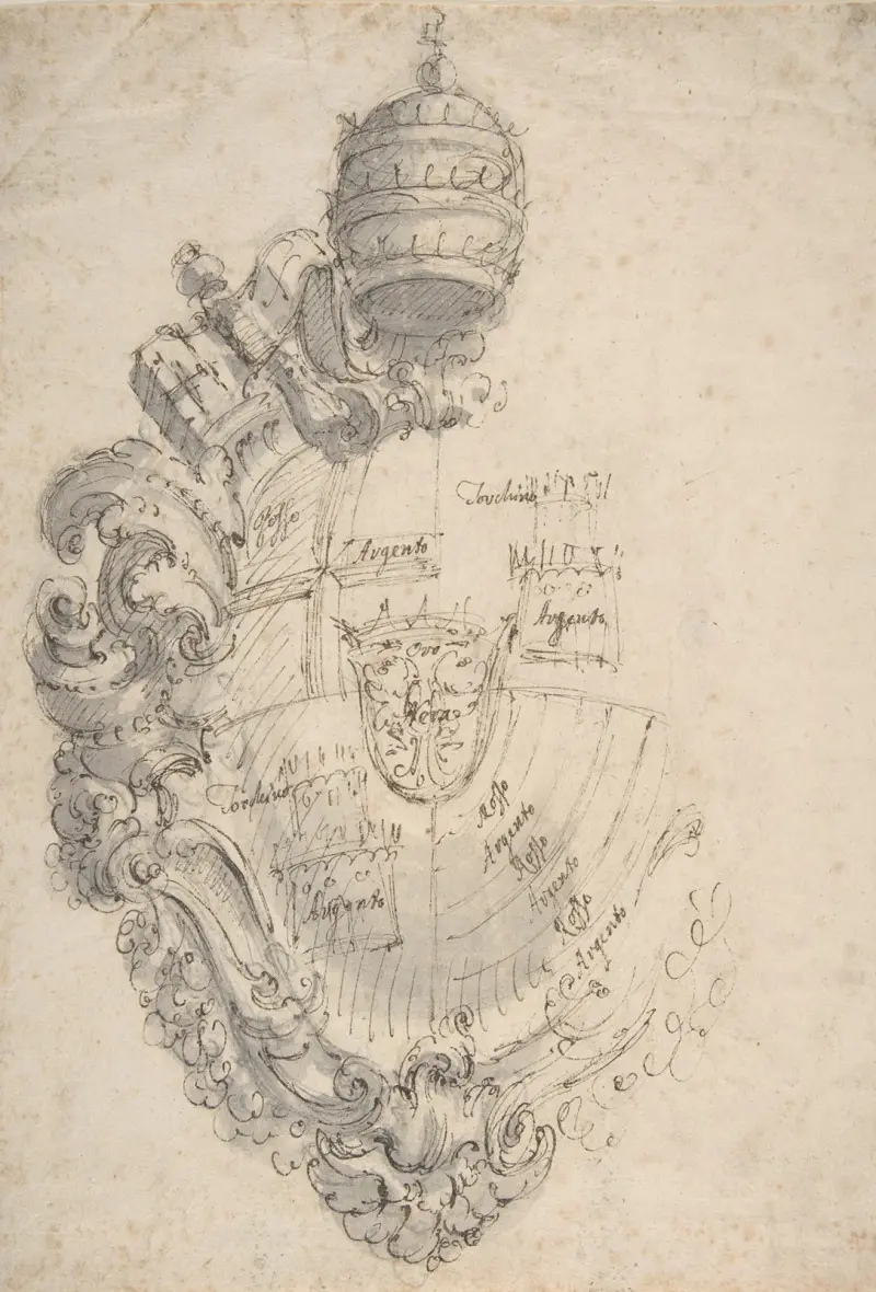 Wappen von Clemens XIII. (Rezzonico) von Giovanni Battista Piranesi
