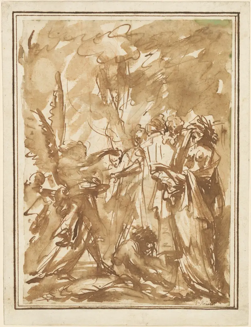 Scherzo med antika figurer av Giovanni Battista Piranesi