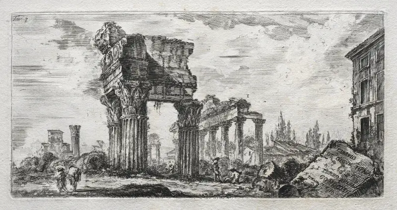 Tempio di Giove Tonante av Giovanni Battista Piranesi