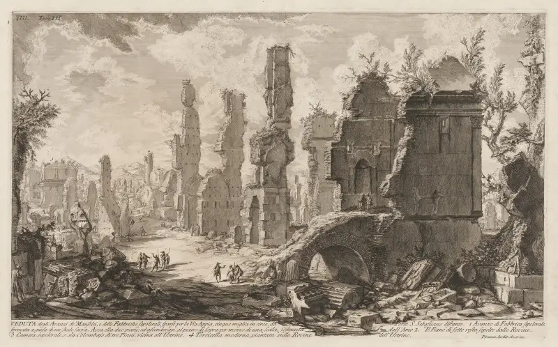 The Appian Way av Giovanni Battista Piranesi