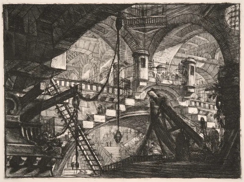 The Arch with a Shell Ornament av Giovanni Battista Piranesi