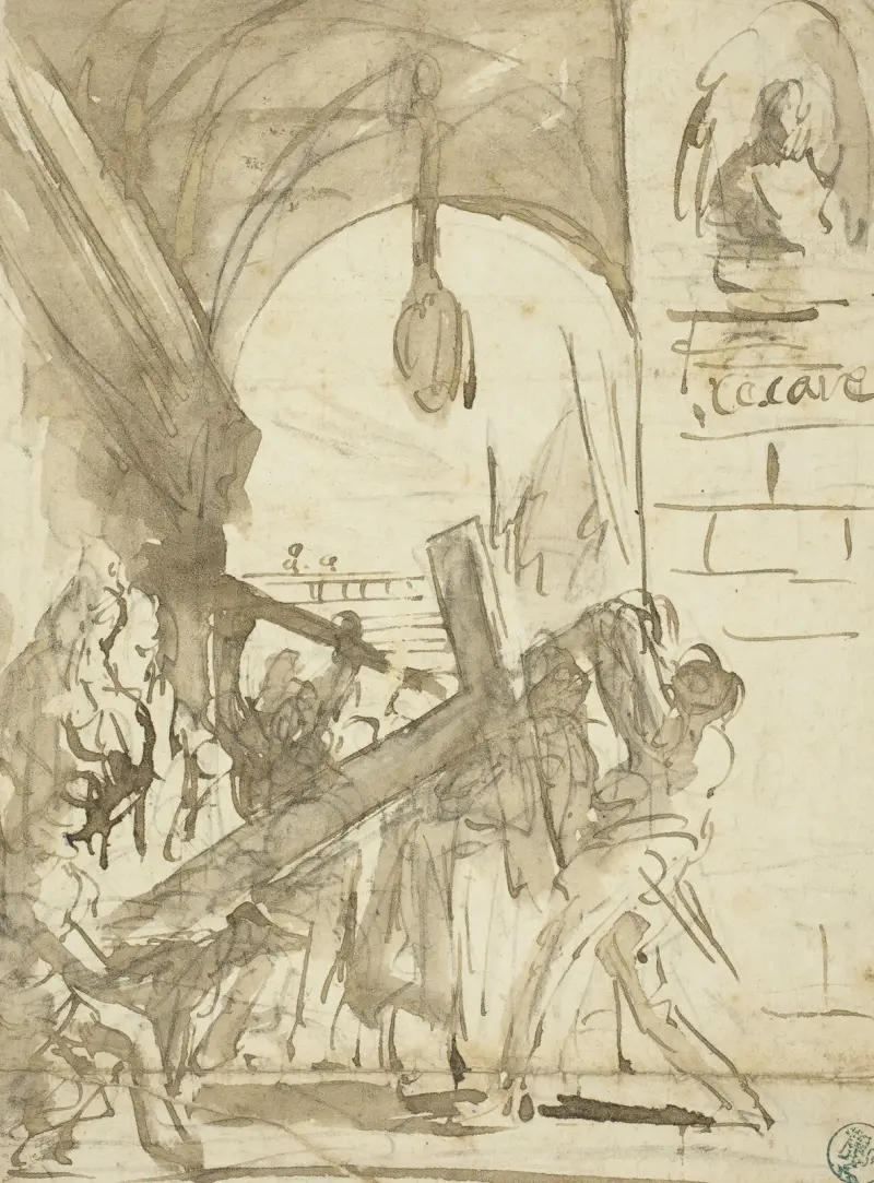 The Carrying of the Cross av Giovanni Battista Piranesi