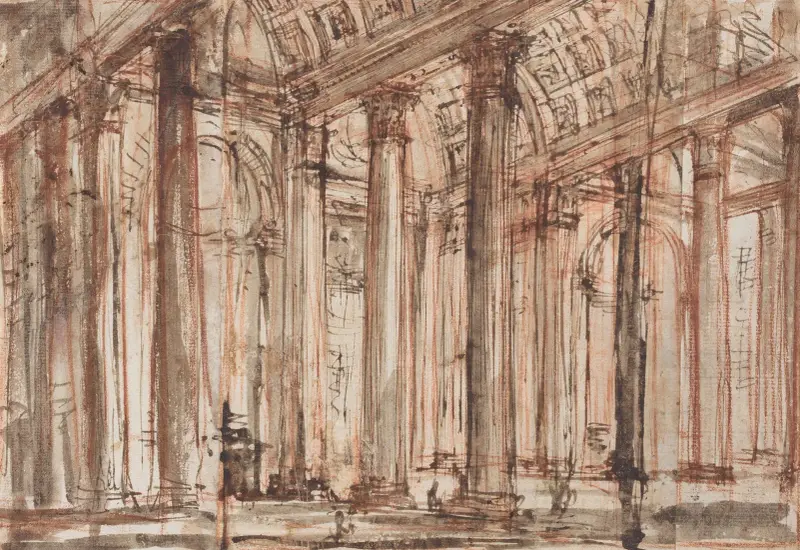 The Portico of the Pantheon av Giovanni Battista Piranesi