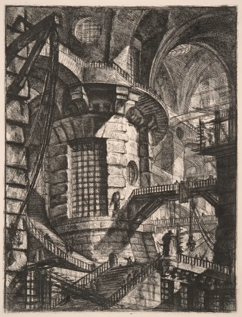 The Round Tower av Giovanni Battista Piranesi