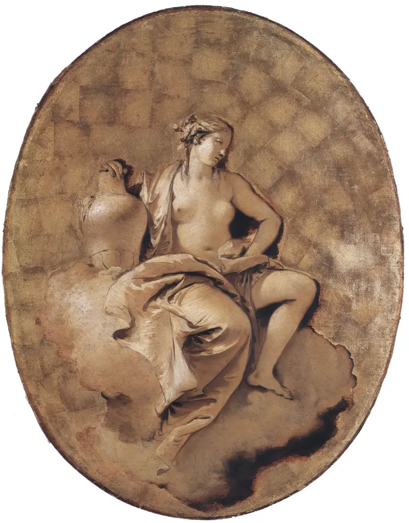 Kvinnlig allegorisk figur av Giovanni Battista Tiepolo