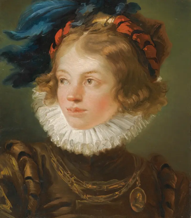 A Young Boy In The Costume Of A Page av Giovanni Battista Tiepolo