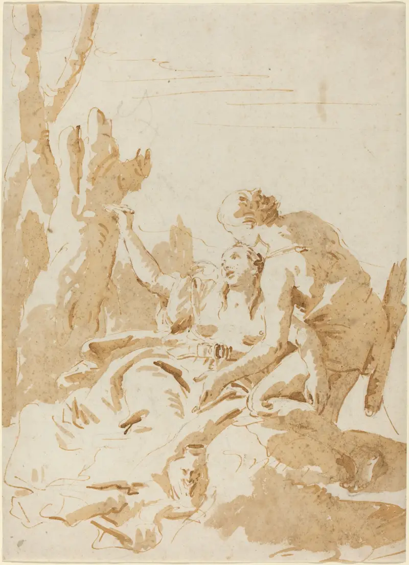 Angelica och Medoro av Giovanni Battista Tiepolo