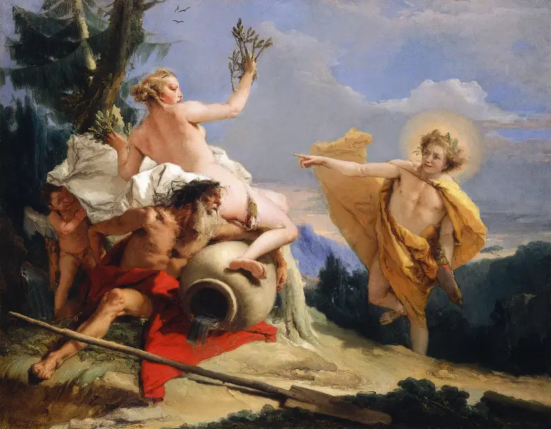 Apollo och Daphne av Giovanni Battista Tiepolo