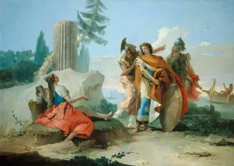 Armida övergiven av Rinaldo av Giovanni Battista Tiepolo