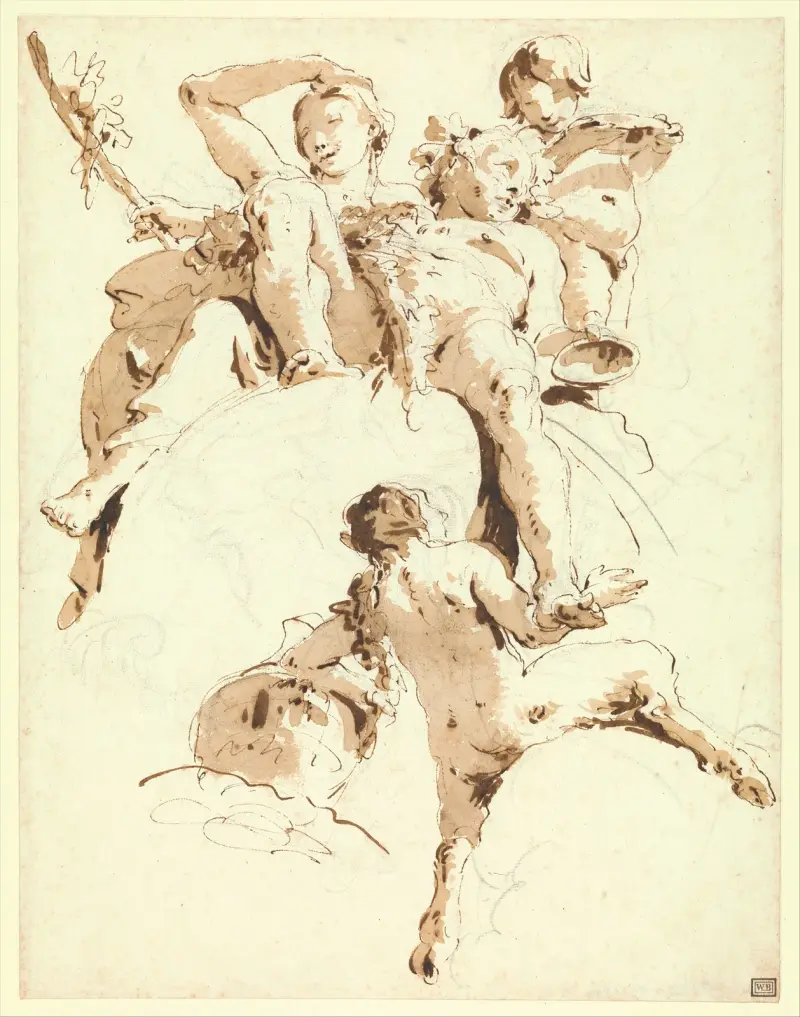 Bacchus och Ariadne av Giovanni Battista Tiepolo