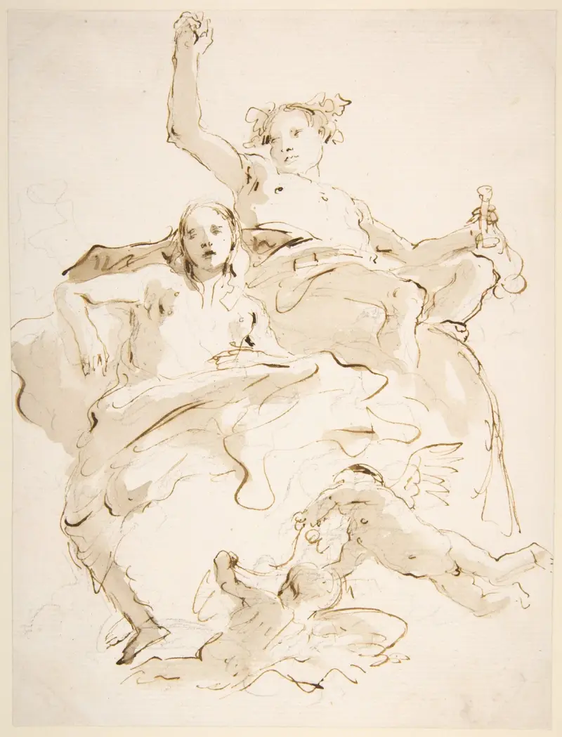 Bacchus och Ariadne av Giovanni Battista Tiepolo