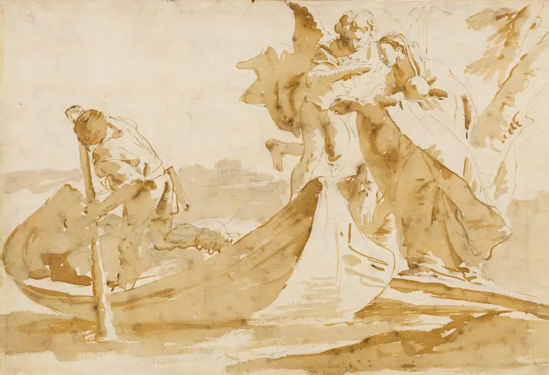Flykten till Egypten av Giovanni Battista Tiepolo