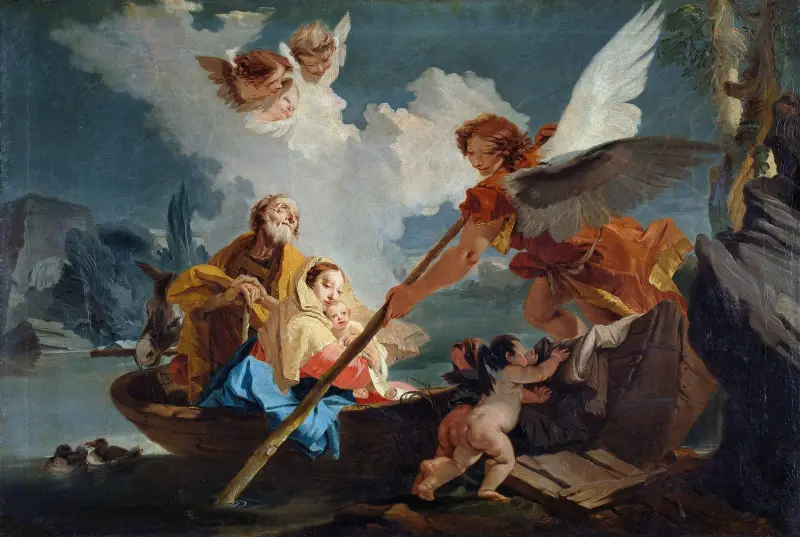 Ucieczka do Egiptu, Giovanni Battista Tiepolo