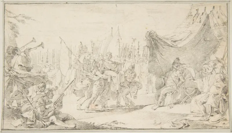 General förd i triumf av Giovanni Battista Tiepolo