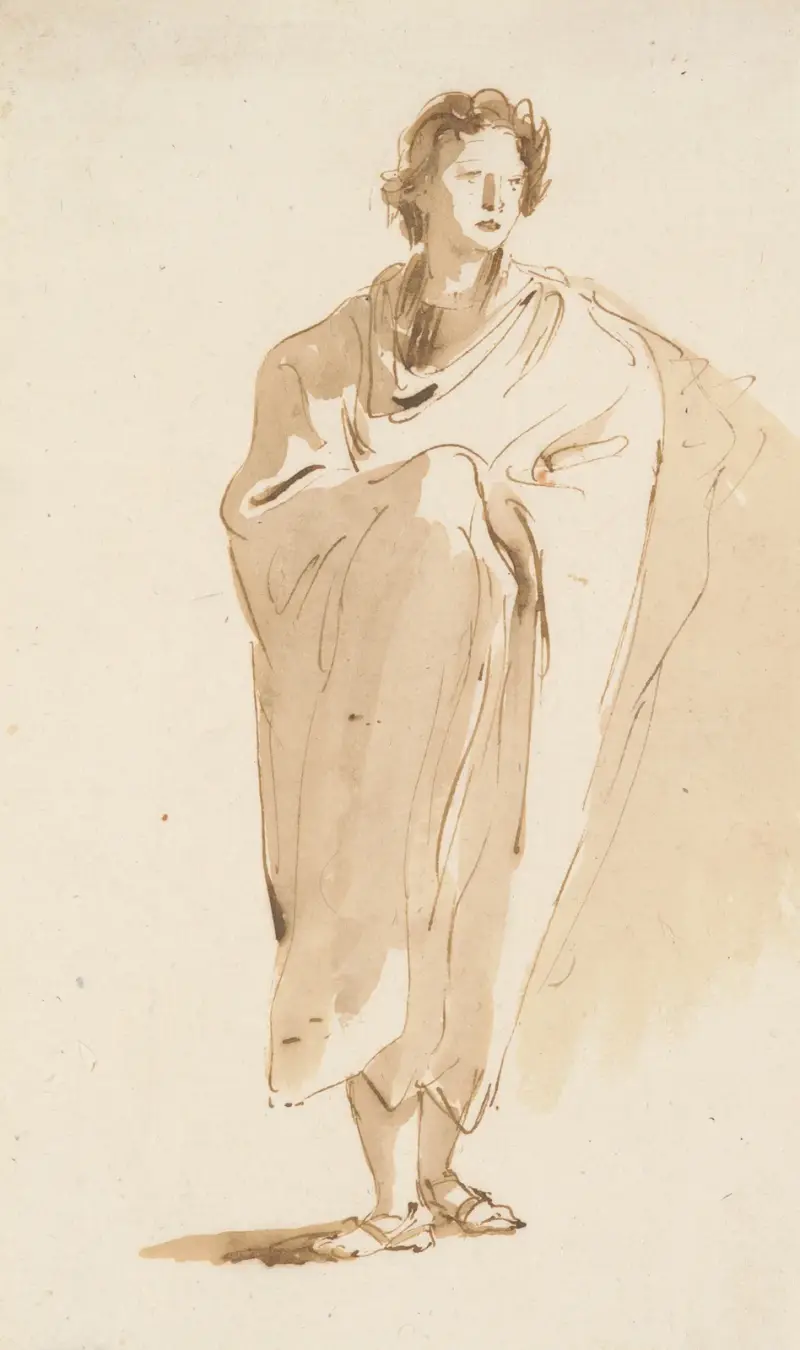 Stående yngling av Giovanni Battista Tiepolo