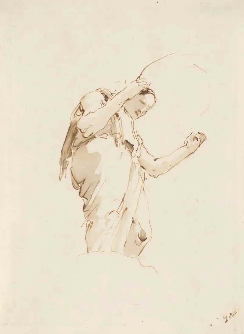 Stående kvinna med ring av Giovanni Battista Tiepolo