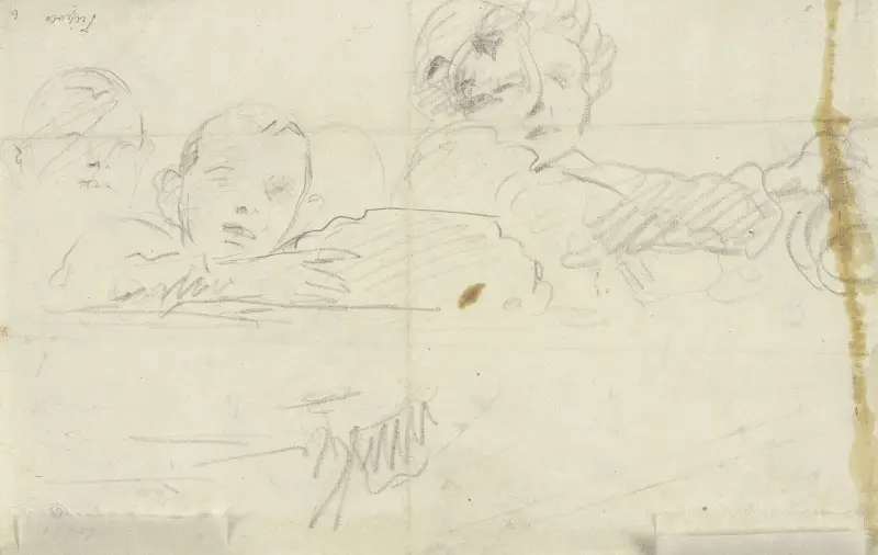 Studier av två figurer av Giovanni Battista Tiepolo