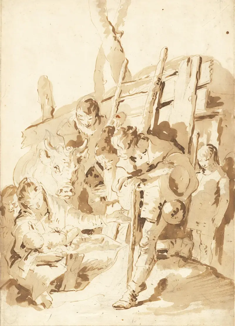 Klanění pastýřů, Giovanni Battista Tiepolo