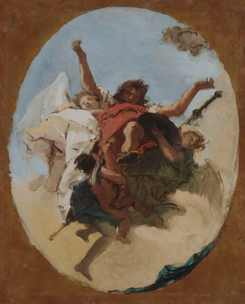 Den helige Rochus apoteos av Giovanni Battista Tiepolo