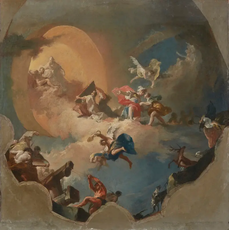 Die Apotheose der Künste von Giovanni Battista Tiepolo