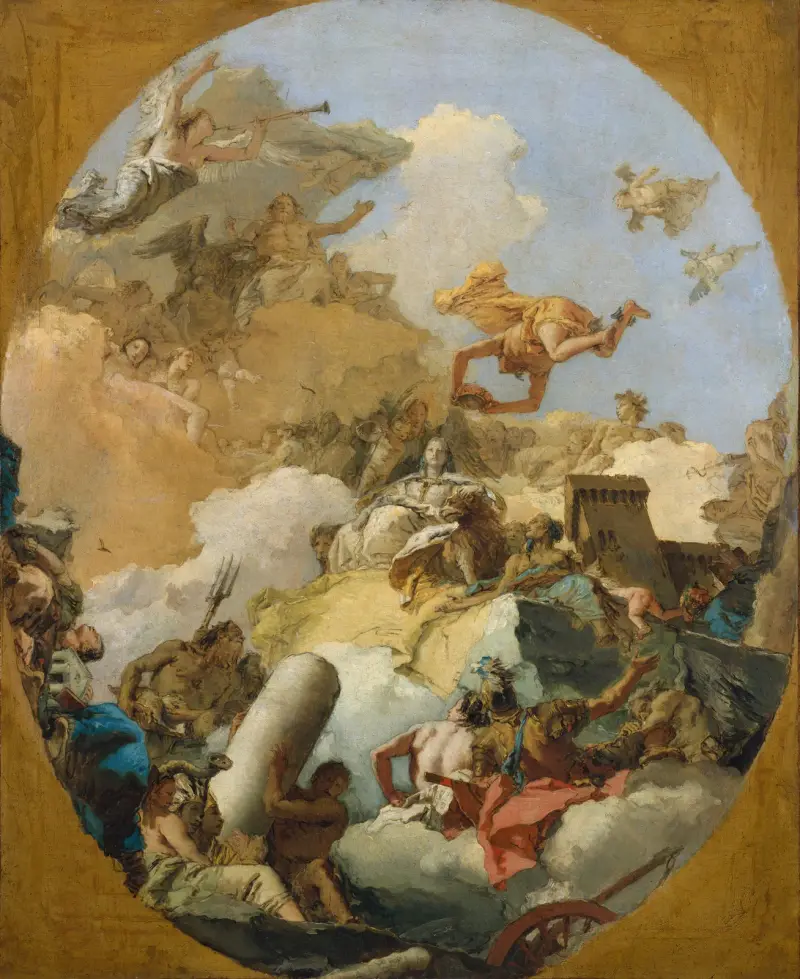 Den spanska monarkins apoteos av Giovanni Battista Tiepolo