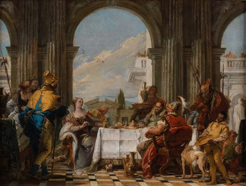 The Banquet of Cleopatra, 1742 av Giovanni Battista Tiepolo
