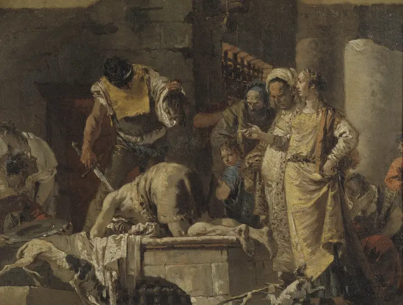 Halshuggningen av Johannes döparen av Giovanni Battista Tiepolo