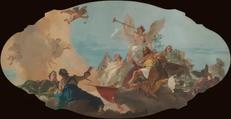 Barbarofamiljens förhärligande av Giovanni Battista Tiepolo