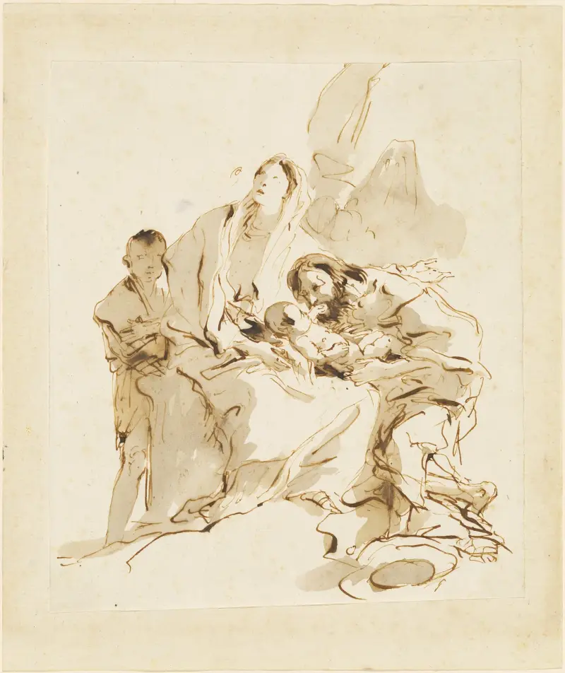 Den heliga familjen av Giovanni Battista Tiepolo