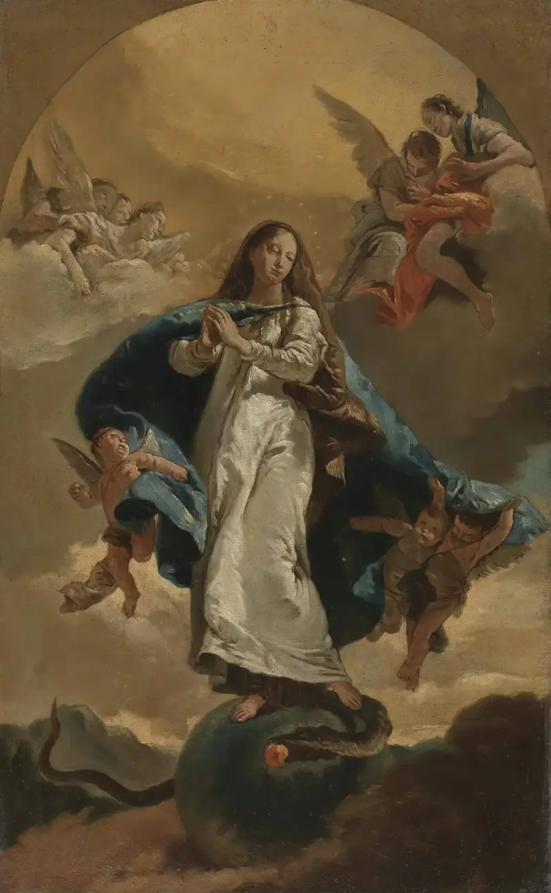 Den obefläckade avelsen av Giovanni Battista Tiepolo