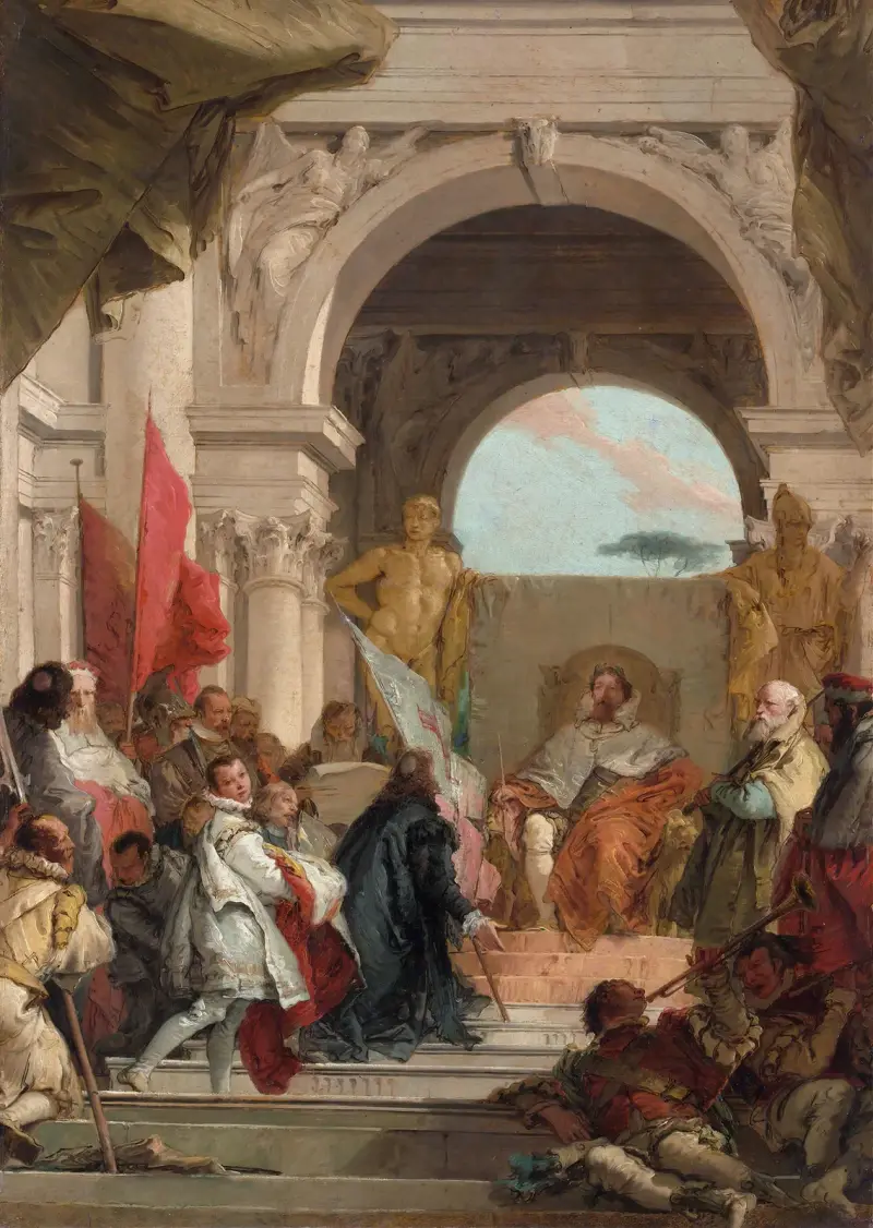 The Investiture of Bishop Harold as Duke of Franconia av Giovanni Battista Tiepolo