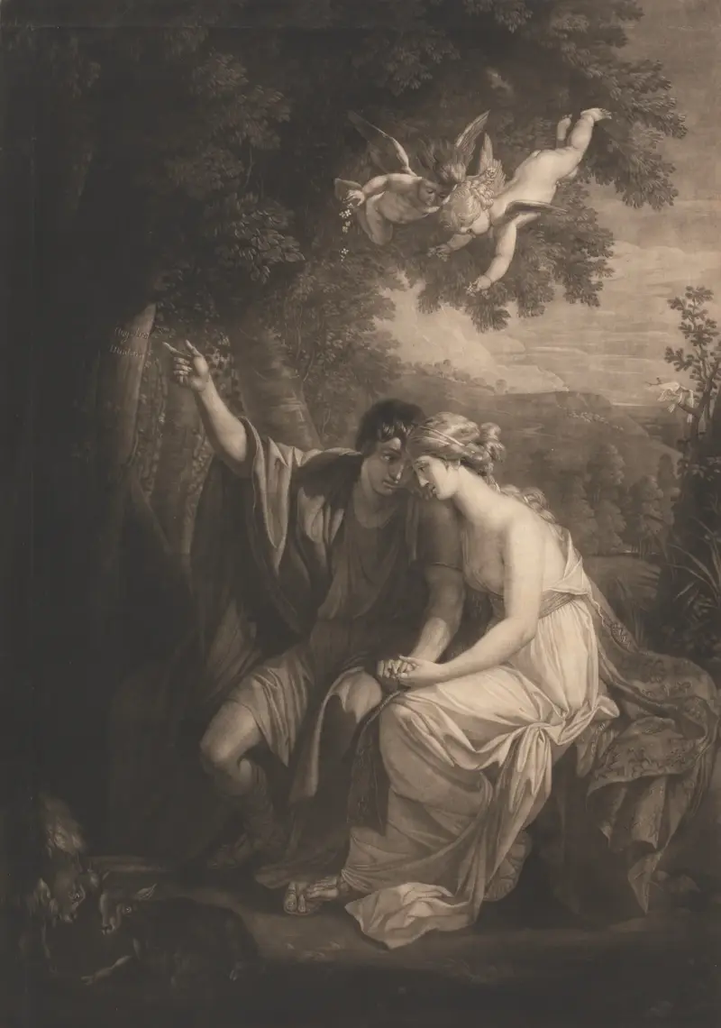 Angelica och Medoro av Benjamin West