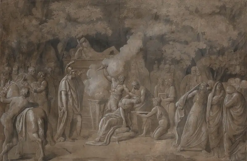 Iphigenias död av Benjamin West