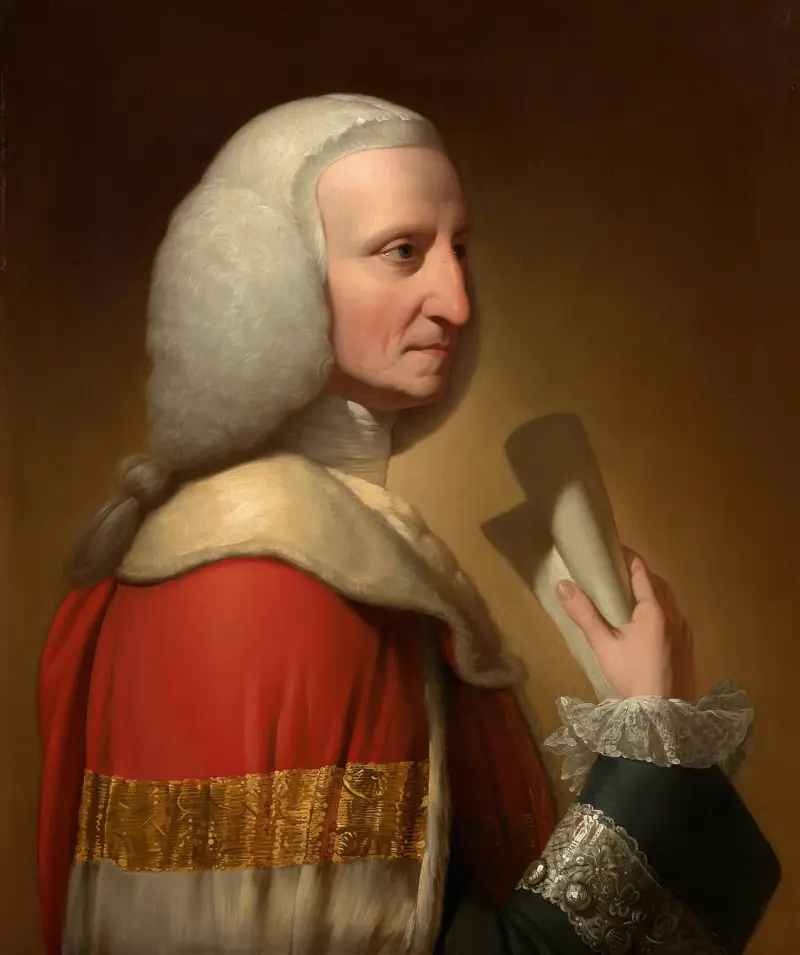 Porträtt av George, förste lord Lyttelton av Benjamin West