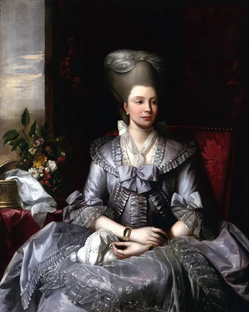 Porträtt av drottning Charlotte av Benjamin West