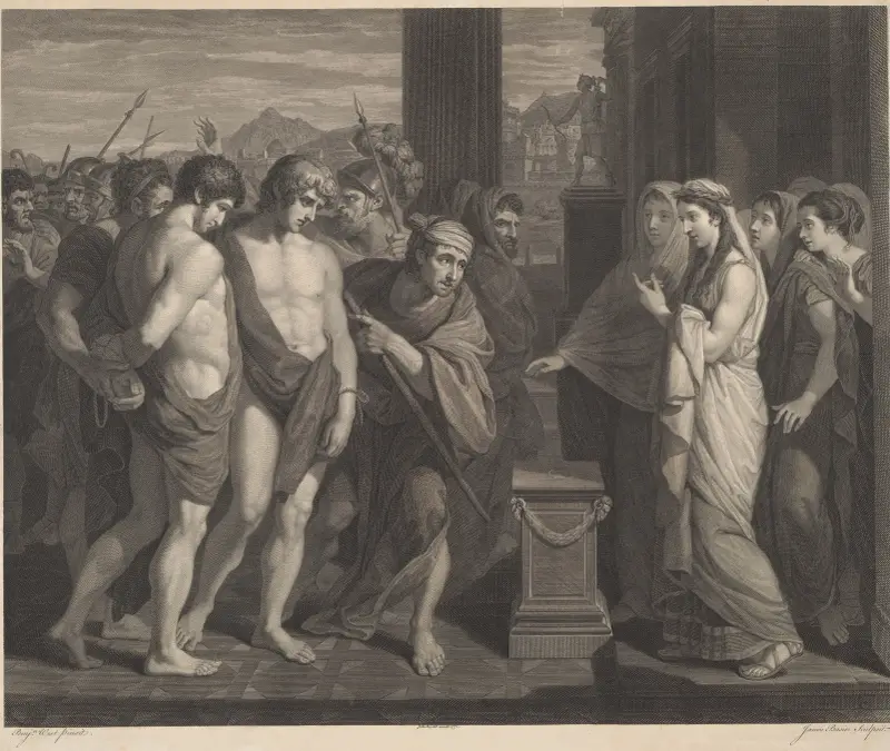 Pylades und Orestes von Benjamin West