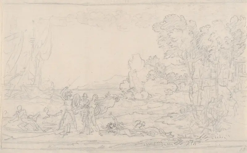 Rinaldo räddas från Armida av Benjamin West