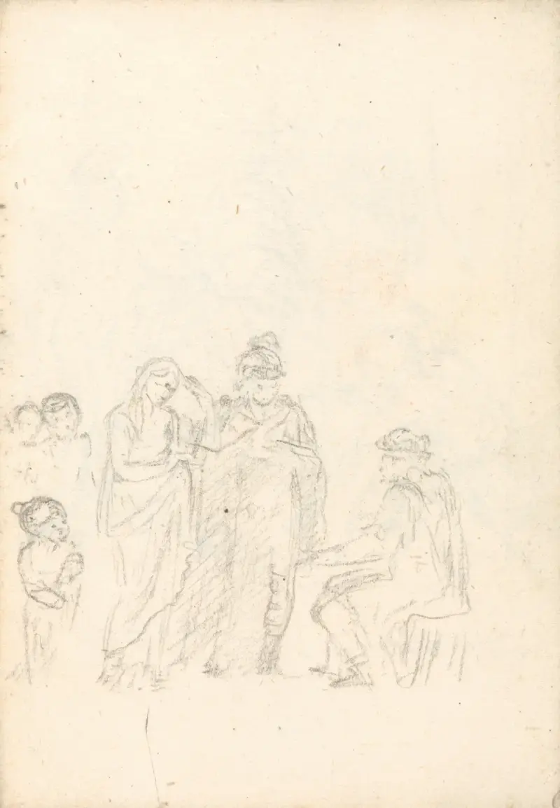 Skiss av Benjamin West