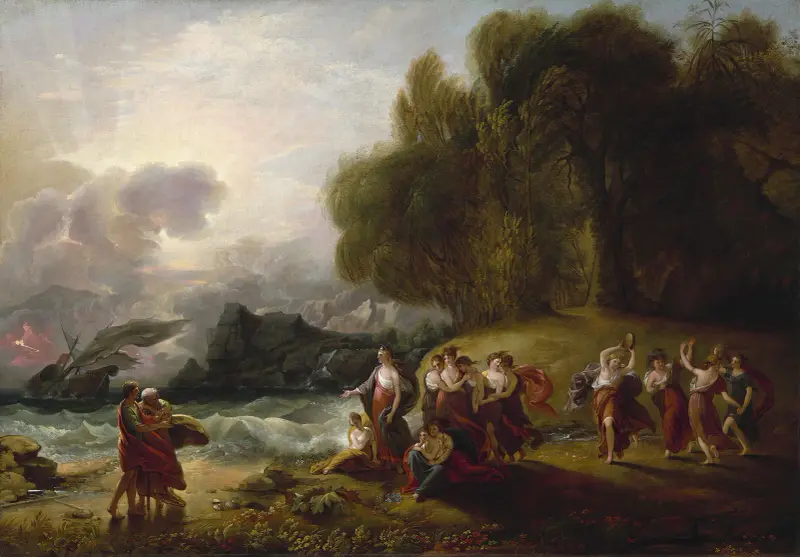Telemach und Kalypso von Benjamin West