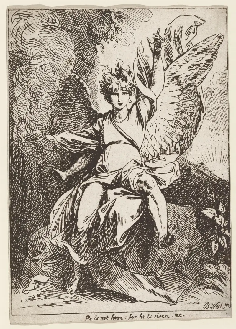 Uppståndelsens ängel av Benjamin West