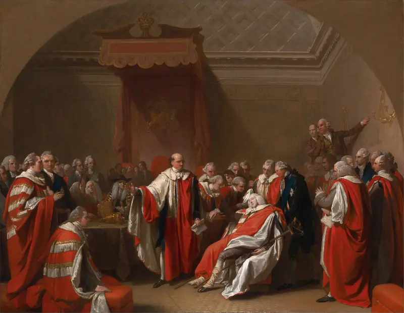 Der Tod des Chatham von Benjamin West