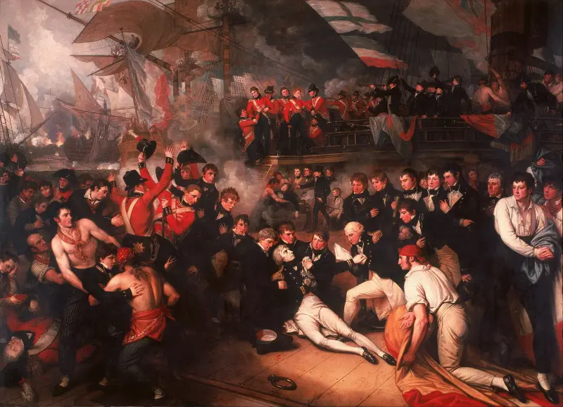 Nelsons död av Benjamin West