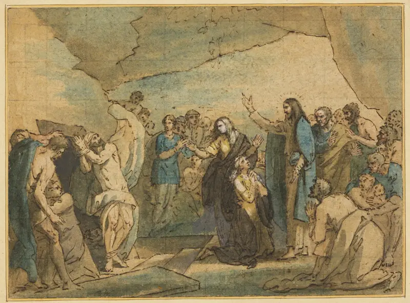 Vzkříšení Lazara, Benjamin West