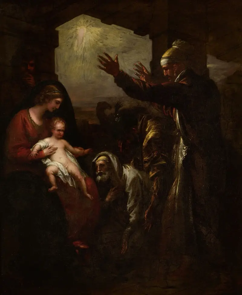 Konungarnas offergåvor av Benjamin West