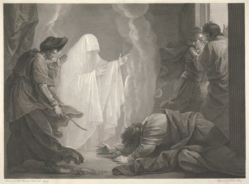 The Witch of En-Dor av Benjamin West