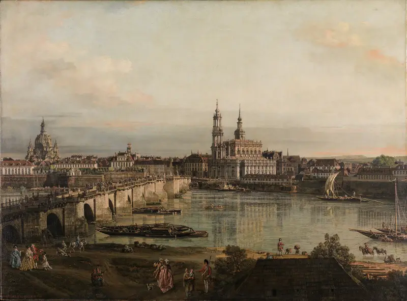 View of Dresden av Bernardo Bellotto