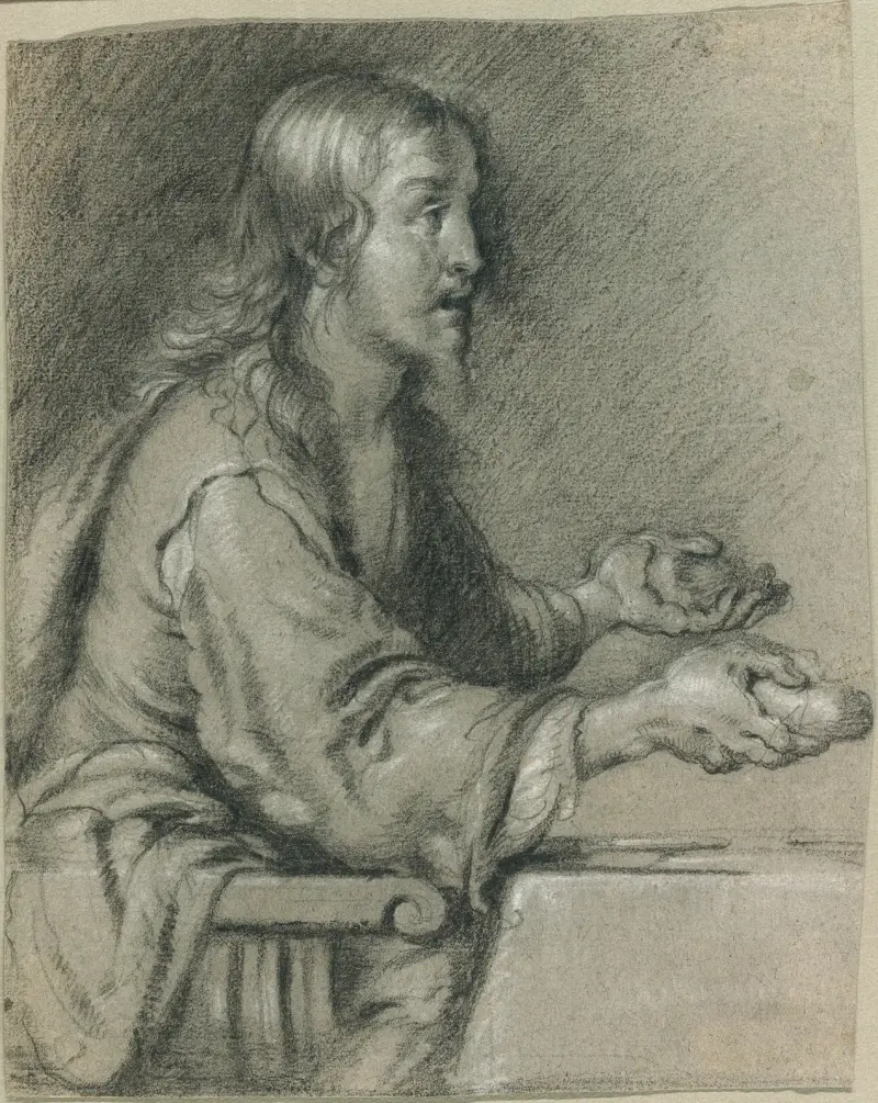 Kristus v Emauzích láme chléb, Bernardo Strozzi