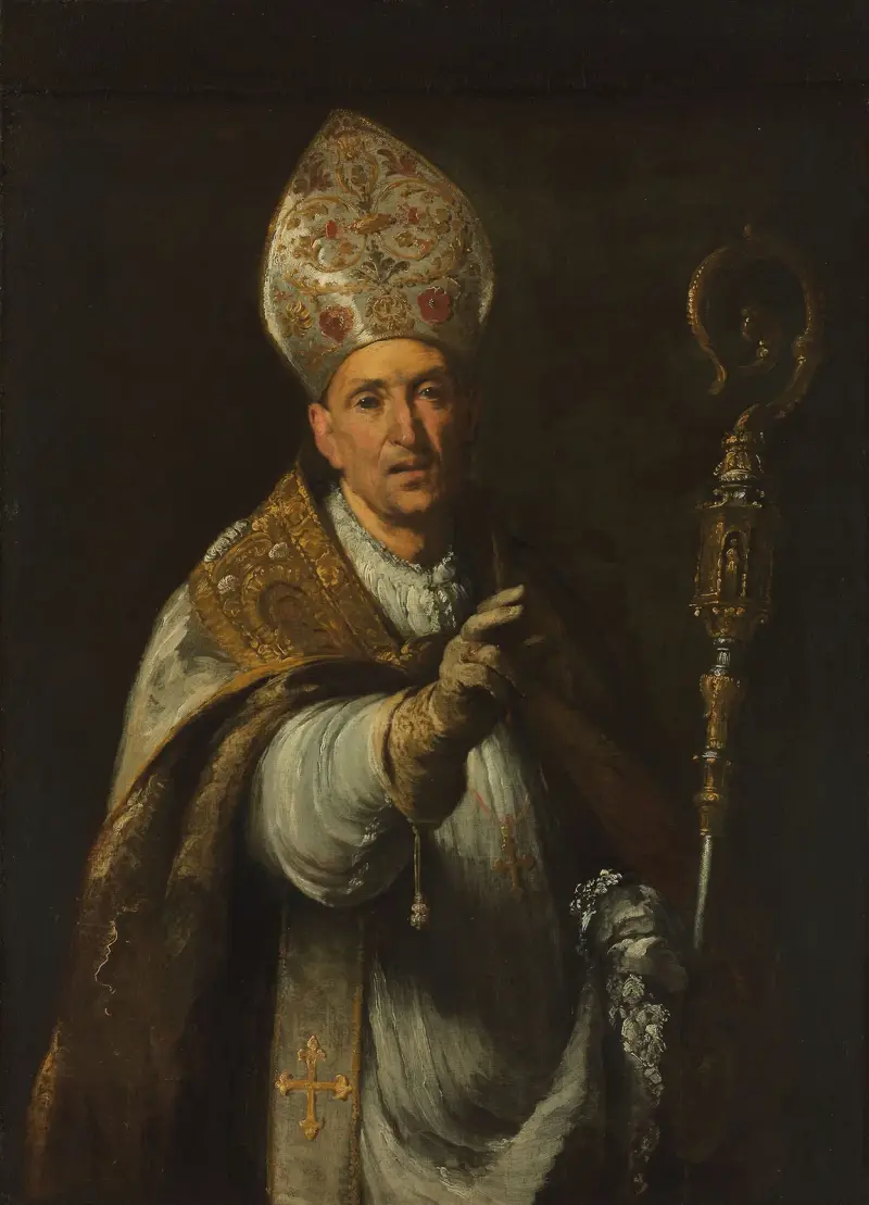 Sankt Gerardo Sagredo, biskop av Csanád av Bernardo Strozzi